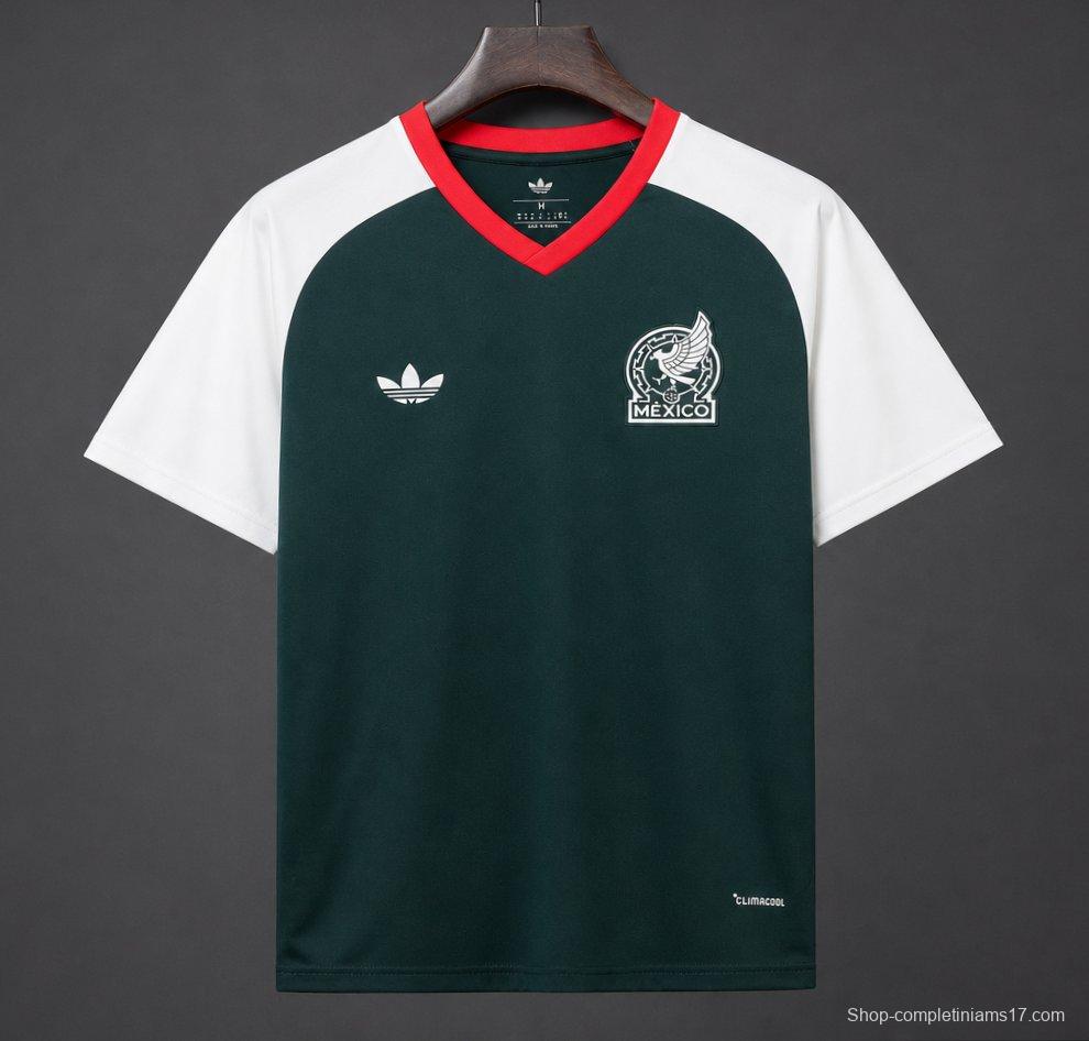 2026 Mexico Dark Green White Pre-match Jersey