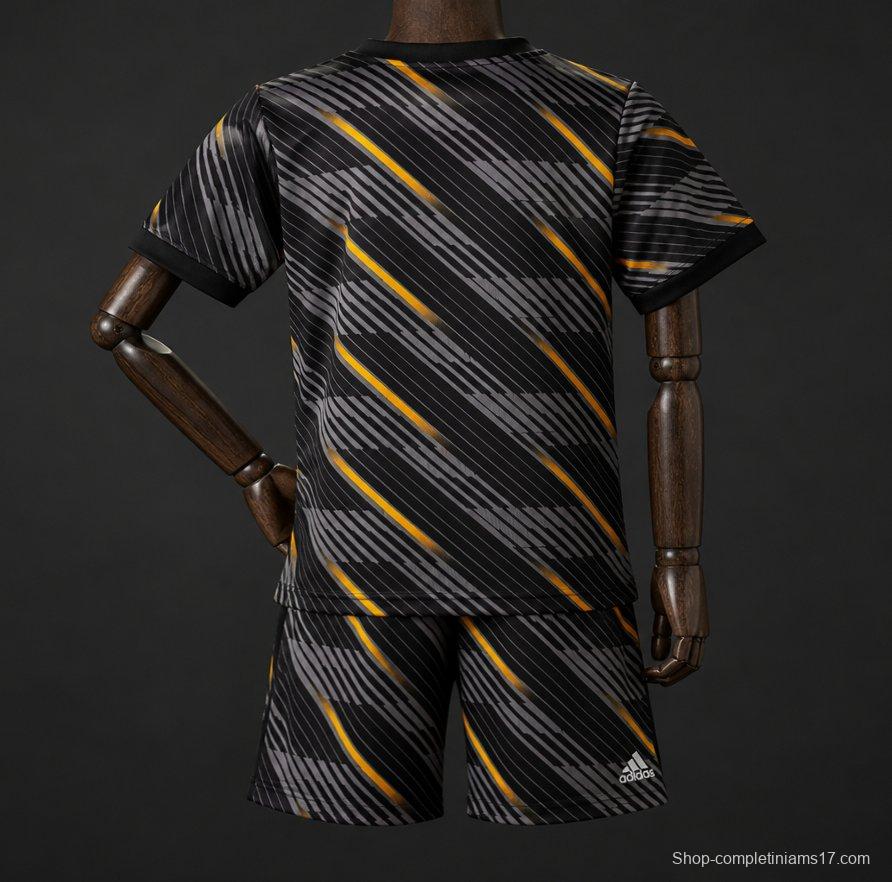 2026 Kids France Black with Orange  Away Jersey