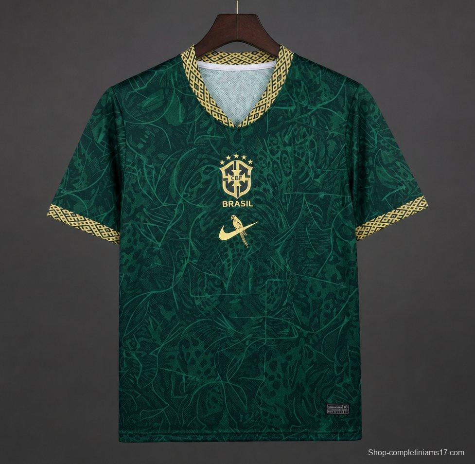 2026 Brazil Green Special Edition Concept orest Pattern Jersey