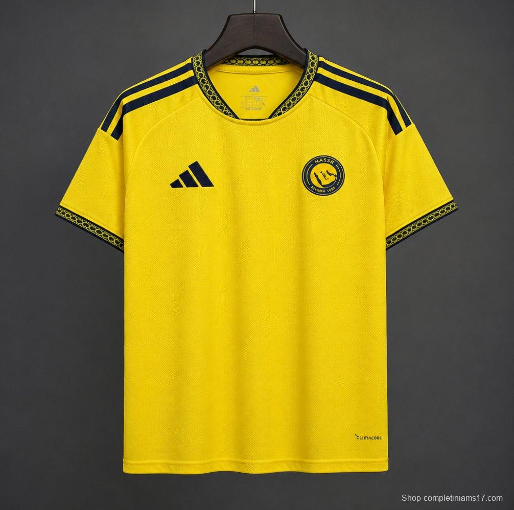 26/27 Al-Nassr Yellow & Navy Vintage 23/24 Remake  Home Jersey