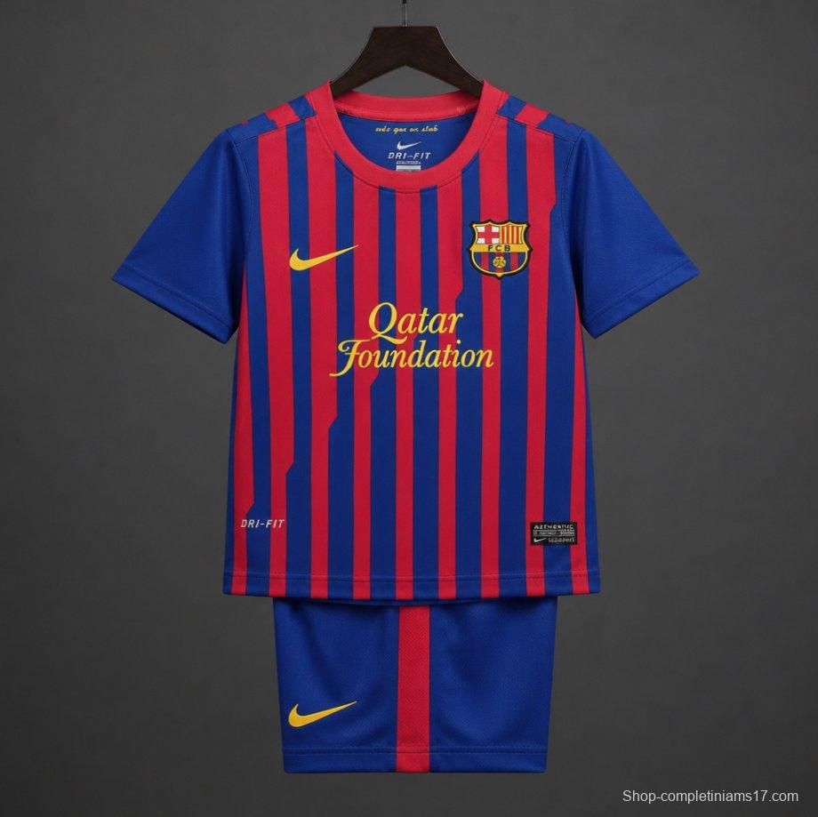 Retro Kids 11/12  FC Barcelona Home Jersey