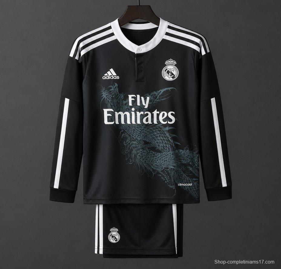 Retro Kids 14/15 Real Madrid Third Long Sleeve Jersey