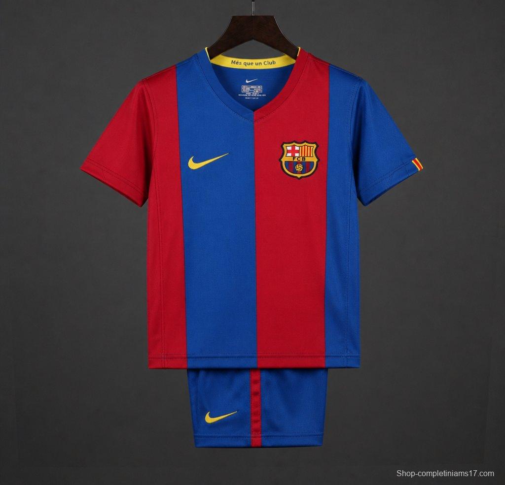Retro Kids 06/07 FC Barcelona Home Jersey