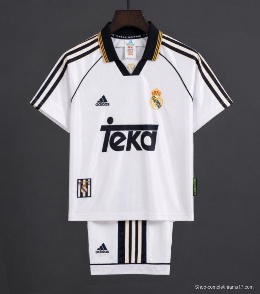 Retro Kids 98/00 Real Madrid Home Jersey