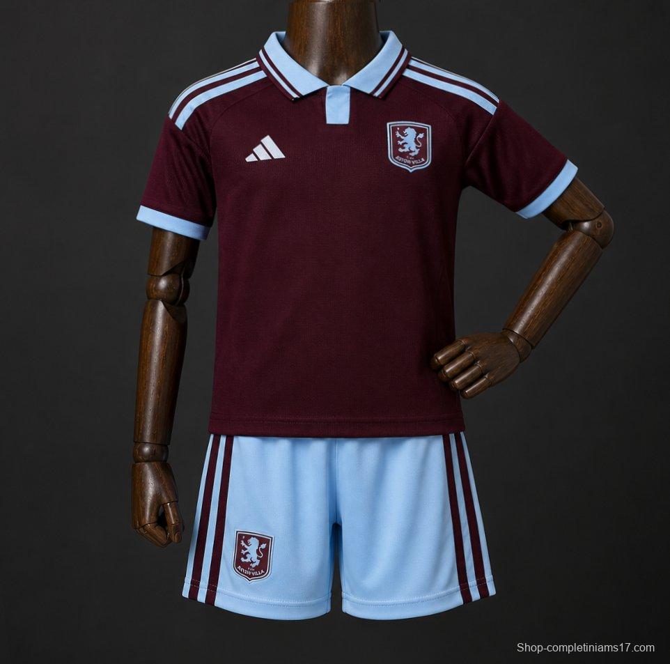 26/27 Kids Aston Villa Home Jersey