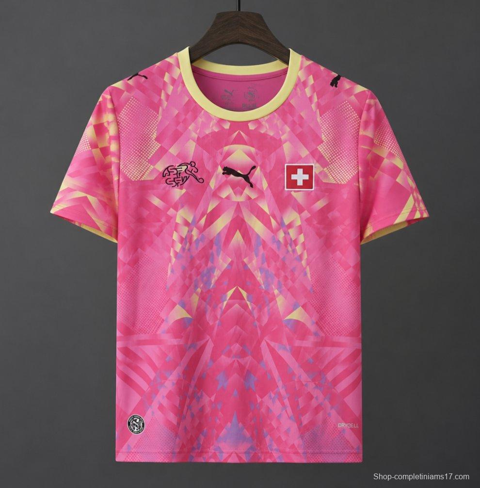 2026 Switzerland Pink Goalkeeper Jersey