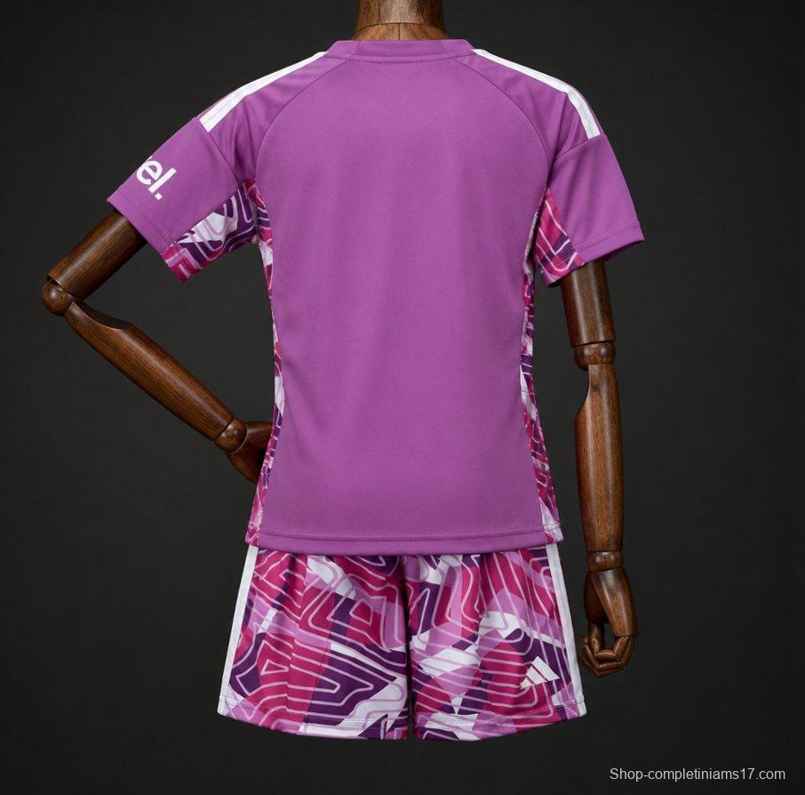 26/27 Kids Arsenal Purple Goalkeeper Jersey