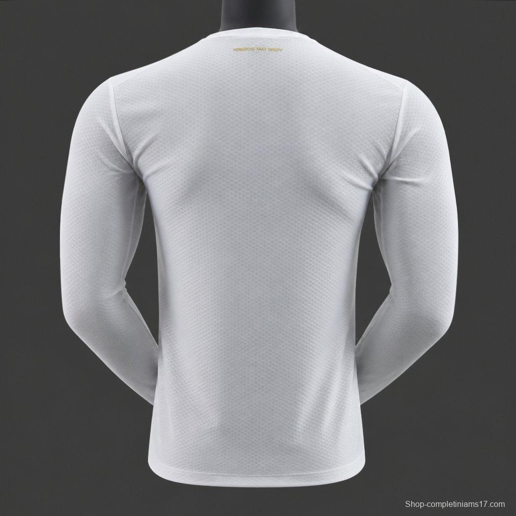 Player Version 26/27 Olympique Marseille Home White Long Sleeve Jersey