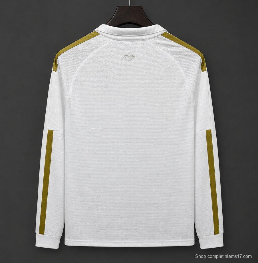 26/27 Sport Club Internacional White with Gold Stripes Long Sleeve Training Jersey