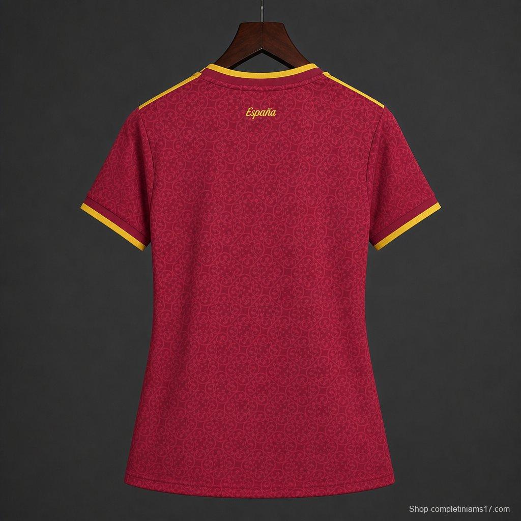 2026 Womens Spain Away Red Special Edition Jersey