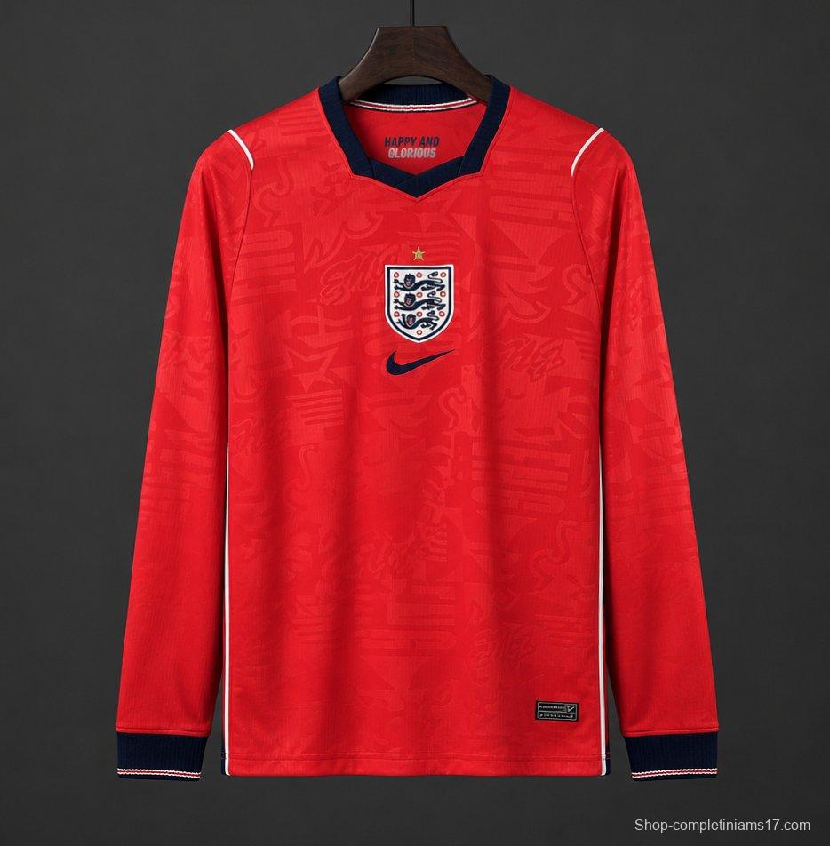 2026 Mens England World Cup Away Long Sleeve Jersey