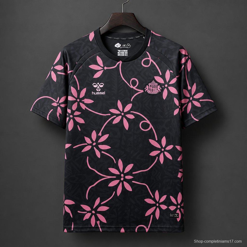 26/27 Sunderland AFC Away Black with Pink training Jersry