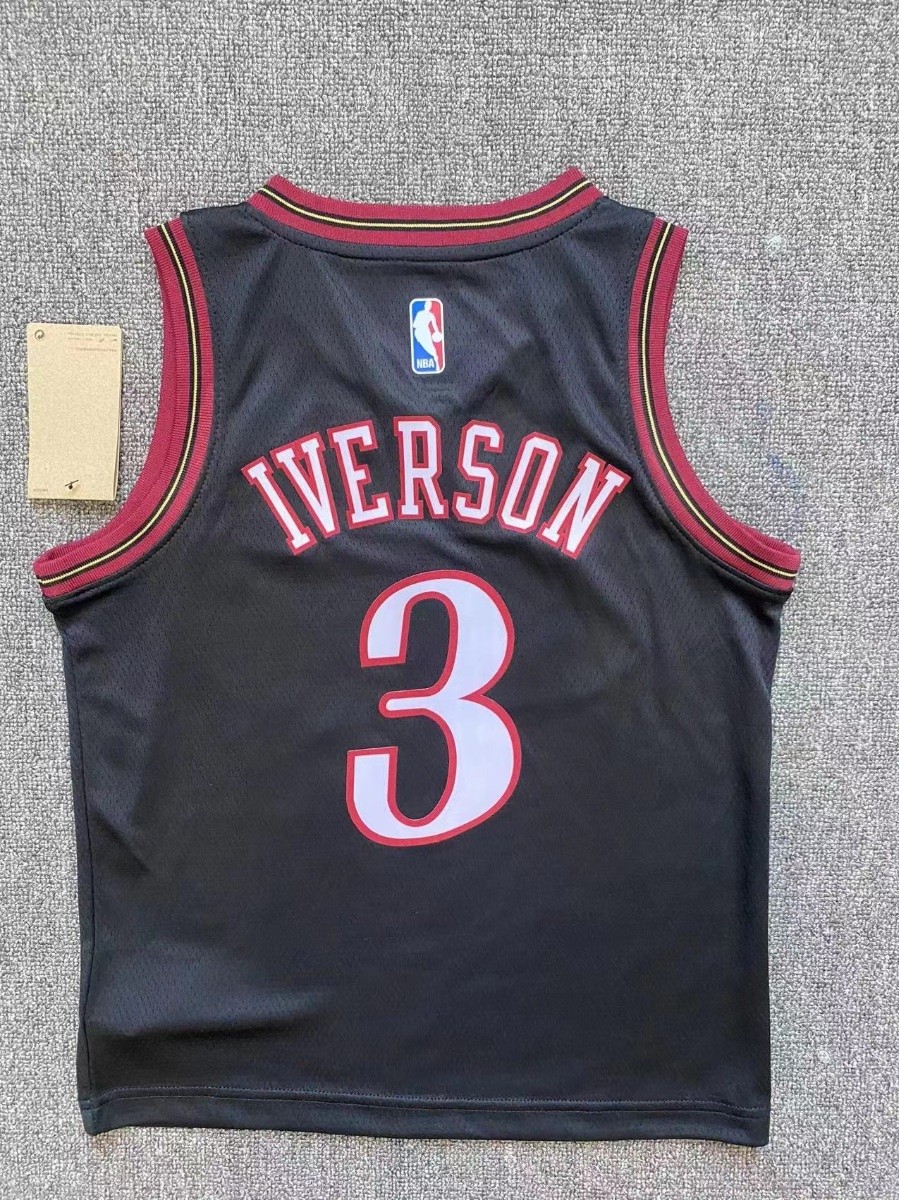 Philadelphia 76ers kids jersey black