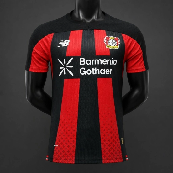 Player Version 26/27 Bayer Leverkusen Home Black Red Jersey