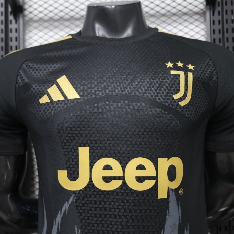 Player Version 26/27 Juventus Black & Gold with Flame Pattern Special Edition Jersey
