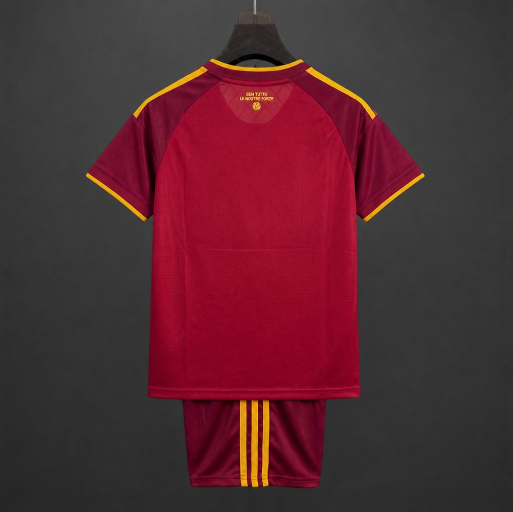 26/27 Kids Roma Home Maroon Kits Jersey