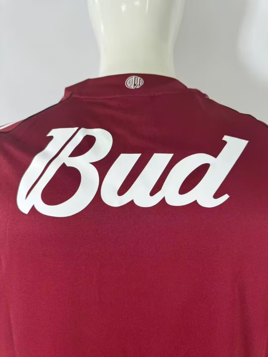 Retro 05/06 River Plate Away Maroon Stripes Jersey