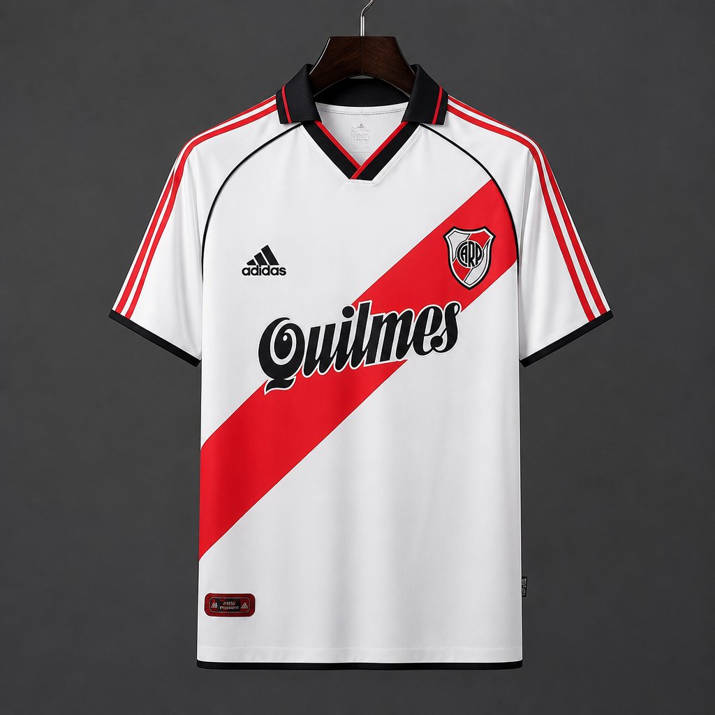 Retro 00/01 River Plate Home White Jersey