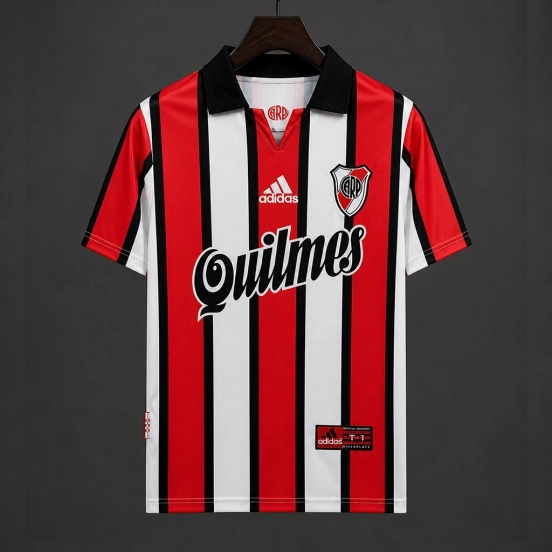 Retro 99/00 River Plate Third Red/White  Stripes Jersey