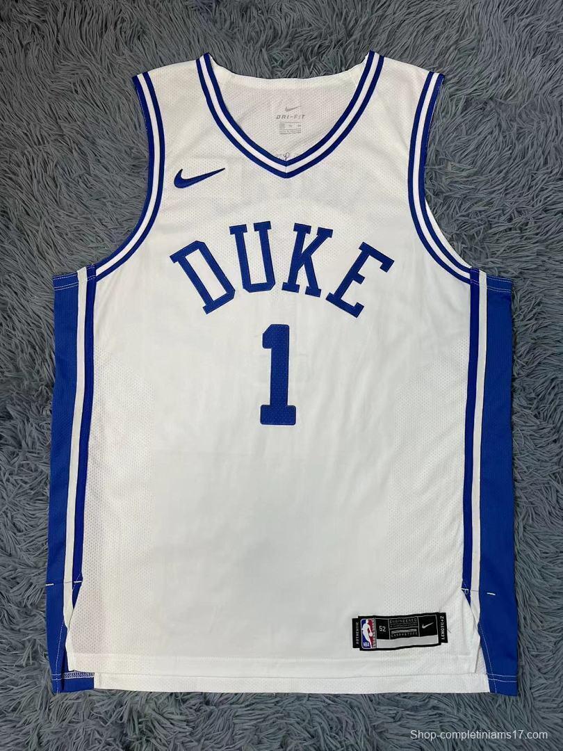 Duke Blue Devils White/Blue Jersey